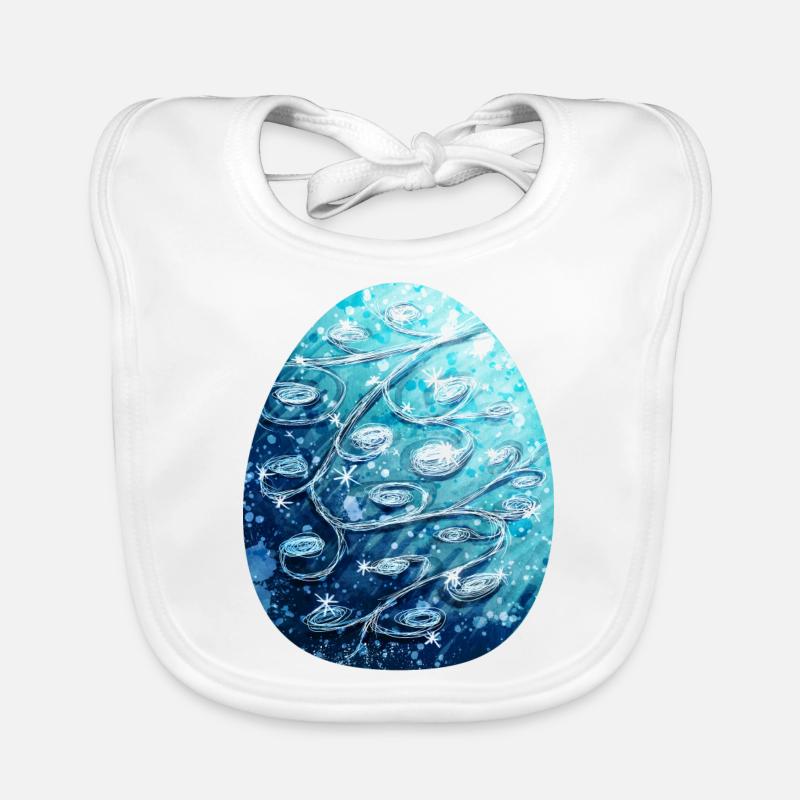 Oeuf de dragon bleu Bavoir bio Bébé