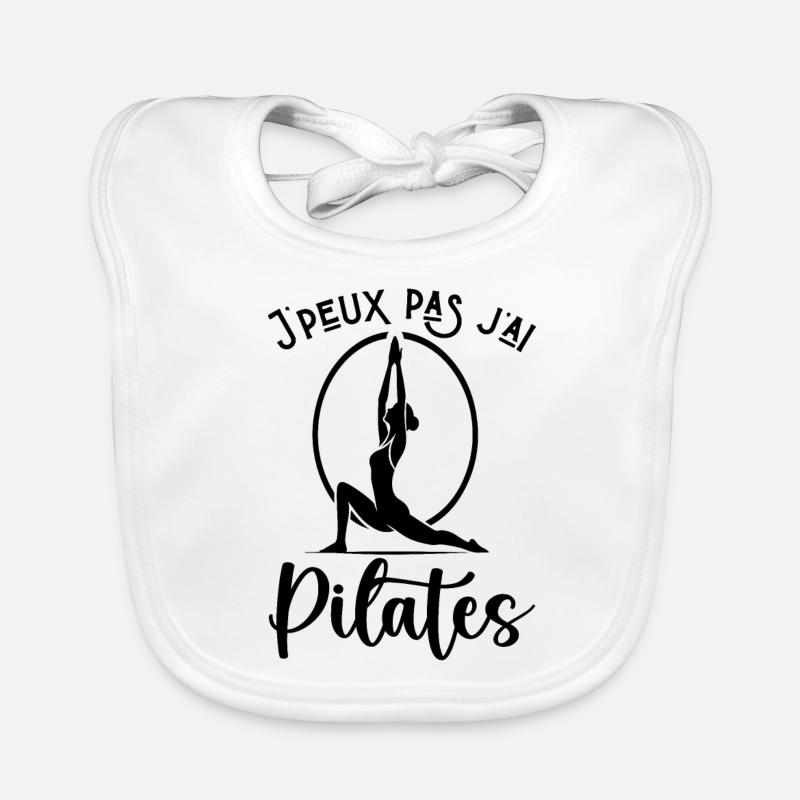 Je peux pas j ai pilates Bavoir bio Bébé