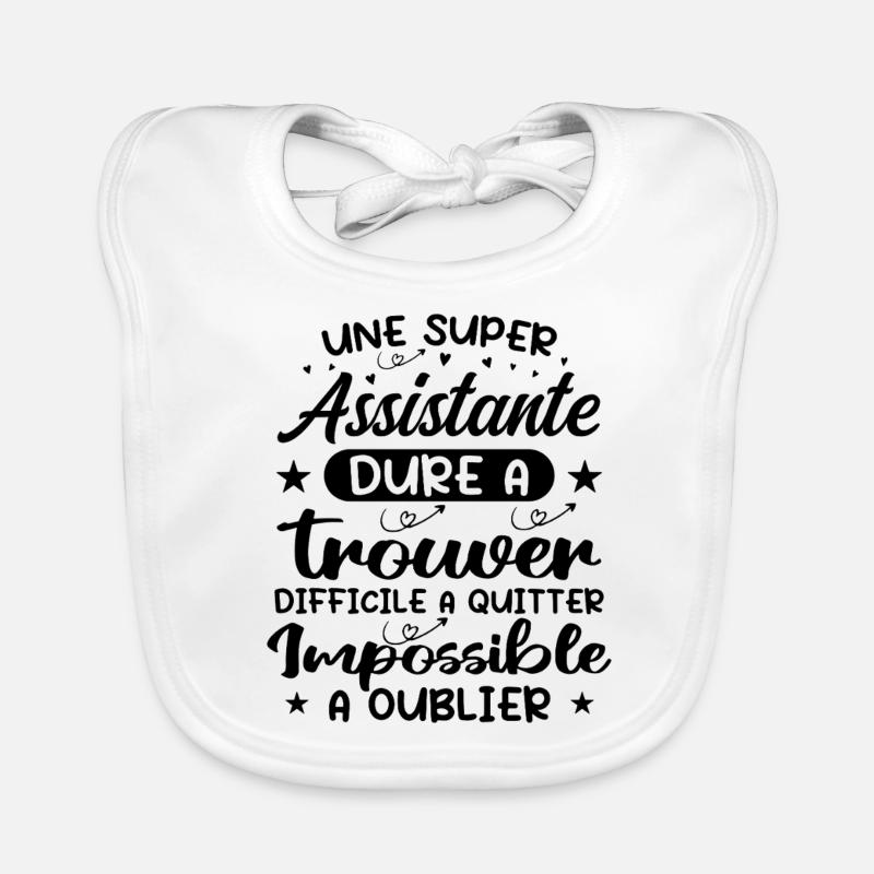 A Super Assistant - Assistant Gift Organic Baby Bibs
