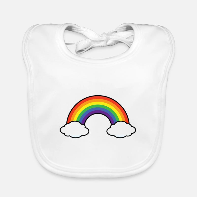 Rainbow Regenbogen Baby Bio-Lätzchen