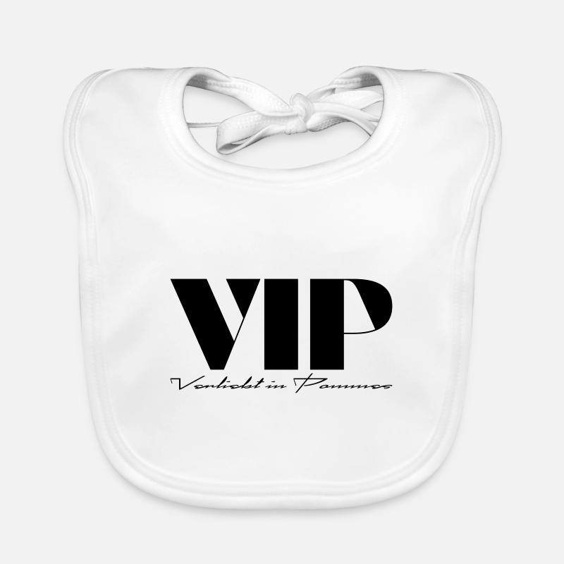 VIP In love with fries Organic Baby Bibs