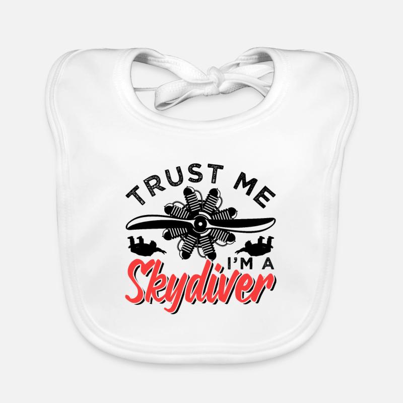 Trust Me I'm A Skydiver Funny Skydiving Gift Baby Bio-Lätzchen