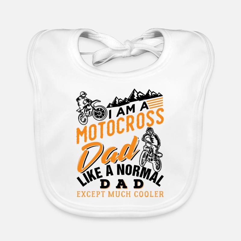 Motocross Dad Baby Bio-Lätzchen