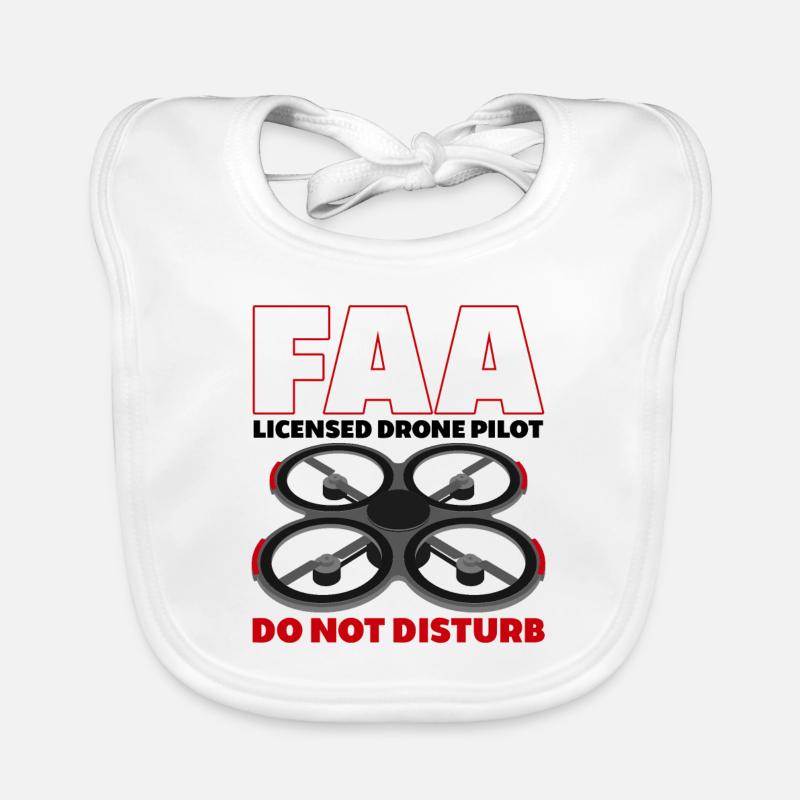 FAA Licensed Drone Pilot Baby Bio-Lätzchen
