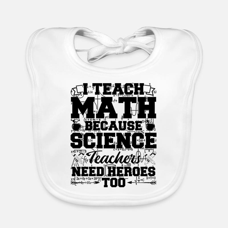 Professeur de mathématiques Bavoir bio Bébé