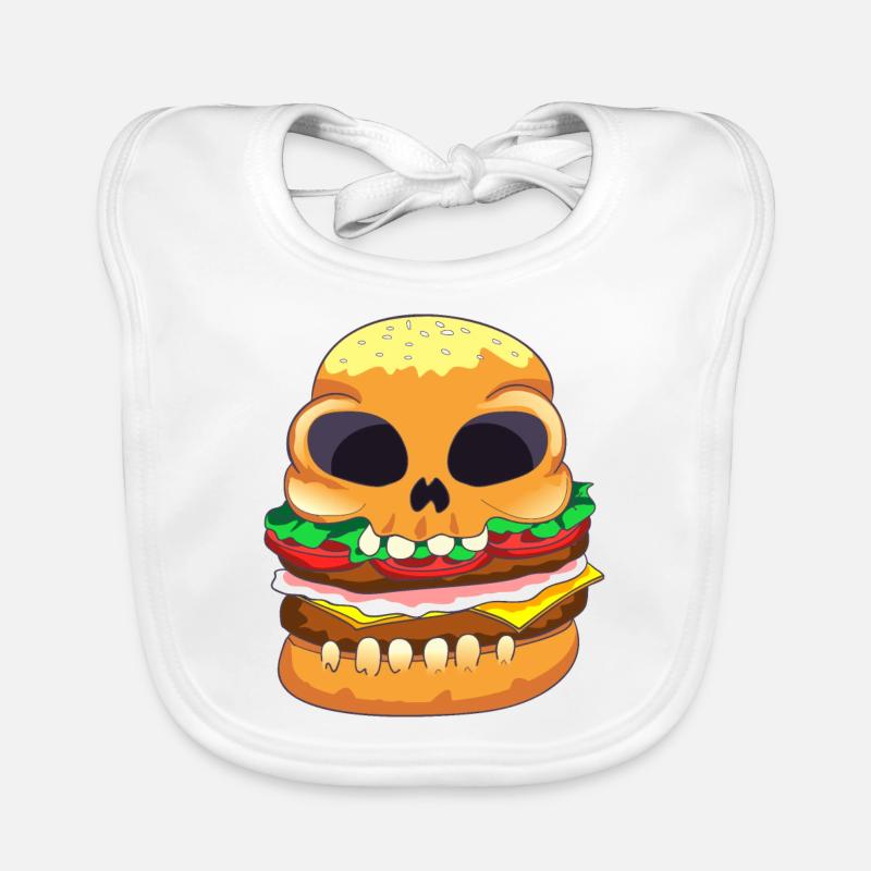 Burger crâne Bavoir bio Bébé