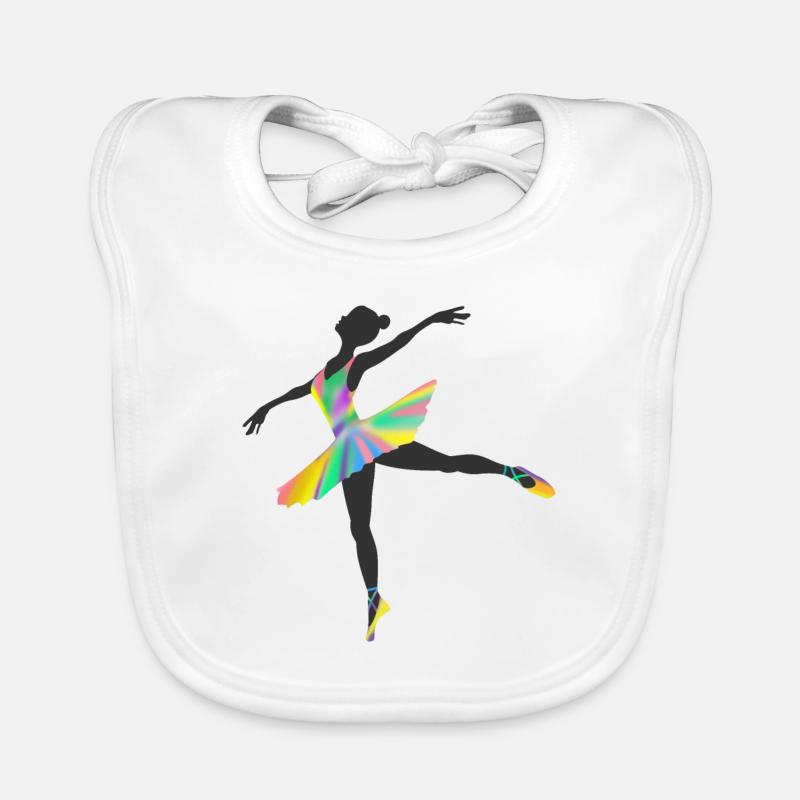 Ballet coloré Bavoir bio Bébé