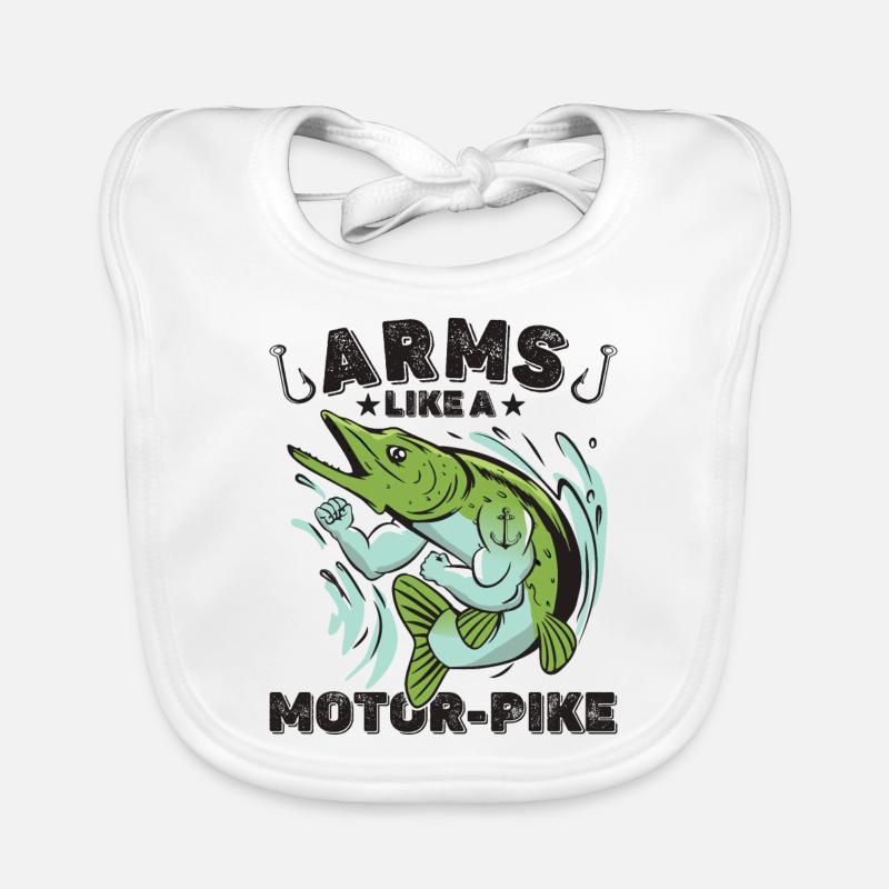 Motor Pike Strong Organic Baby Bibs
