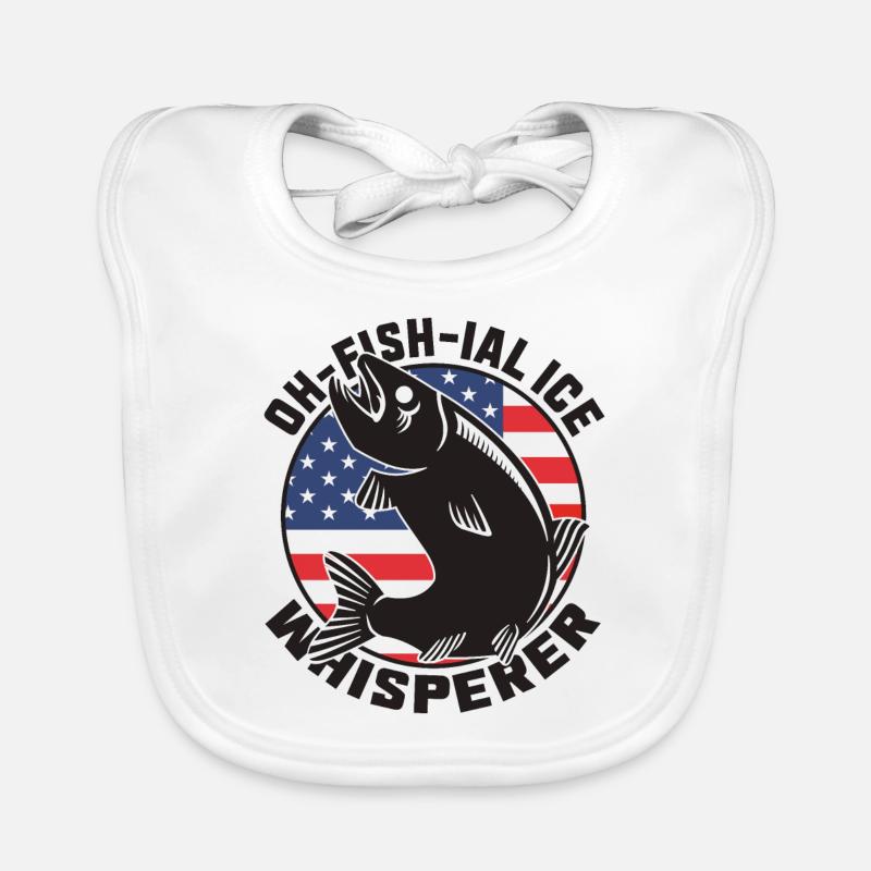 Eisfischen Whisperer Baby Bio-Lätzchen
