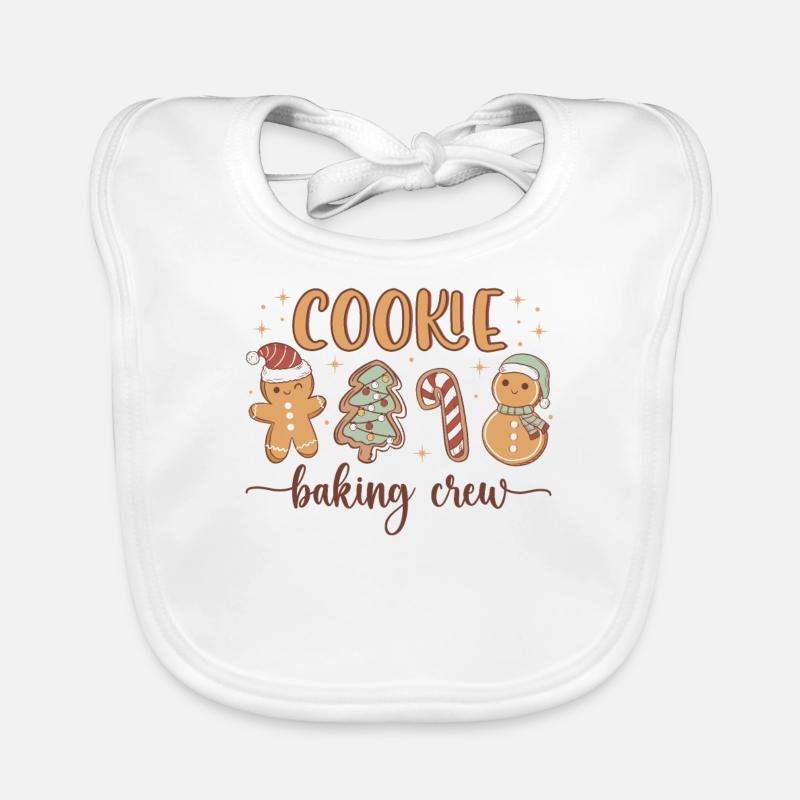 Équipe de cuisson de biscuits de Noël Pain d’épices drôle Bavoir bio Bébé
