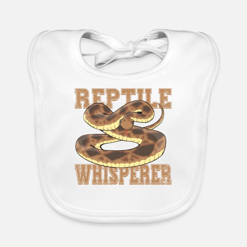 Chuchoteur de reptiles Bavoir bio Bébé