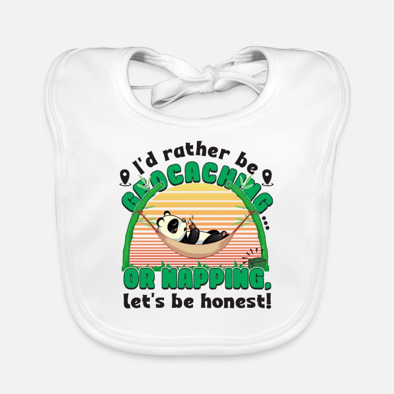 be geocaching... or napping, let's be honest! Organic Baby Bibs