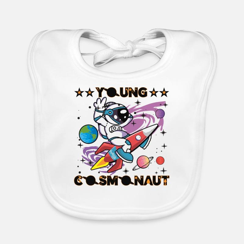Young cosmonaut Organic Baby Bibs