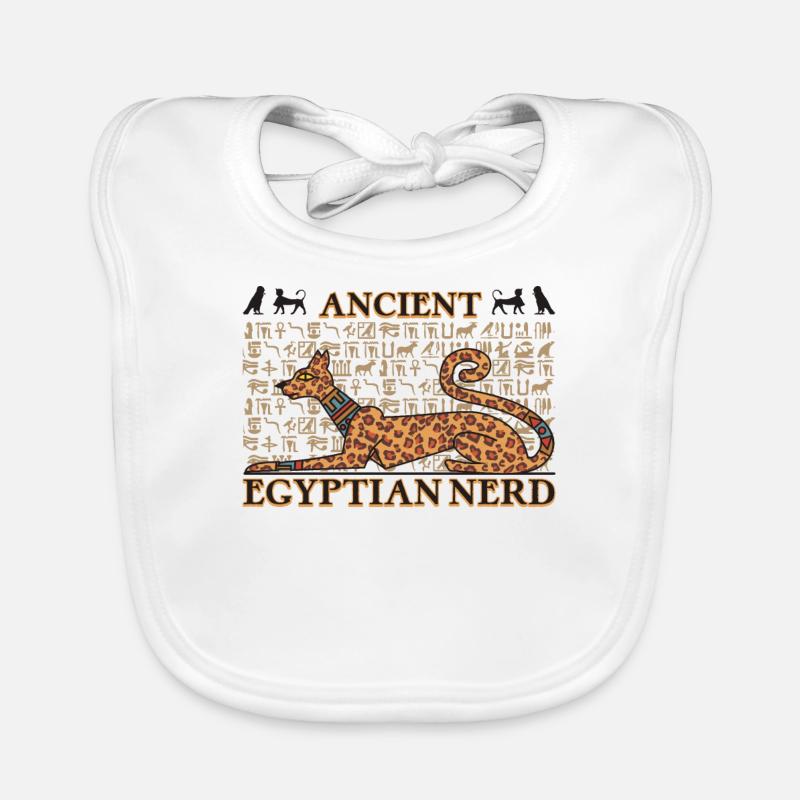 Nerd de l’Égypte ancienne Bavoir bio Bébé