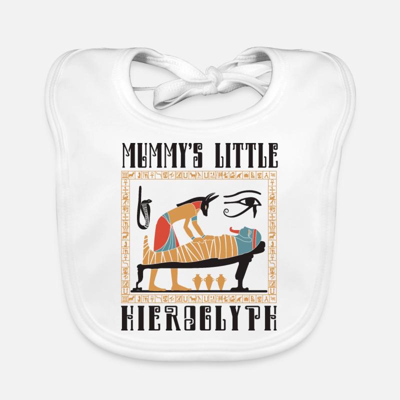 Mummy's little hieroglyph Organic Baby Bibs