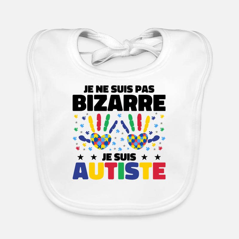 Ich bin nicht seltsam, ich bin Autist Baby Bio-Lätzchen