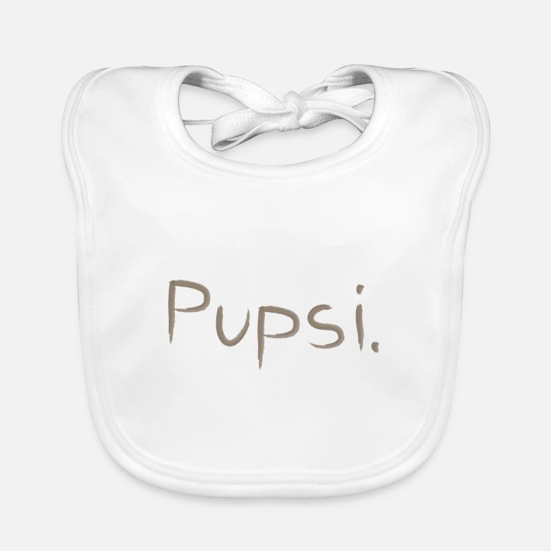 PUPSI - Baby Bio-Lätzchen - Weiß