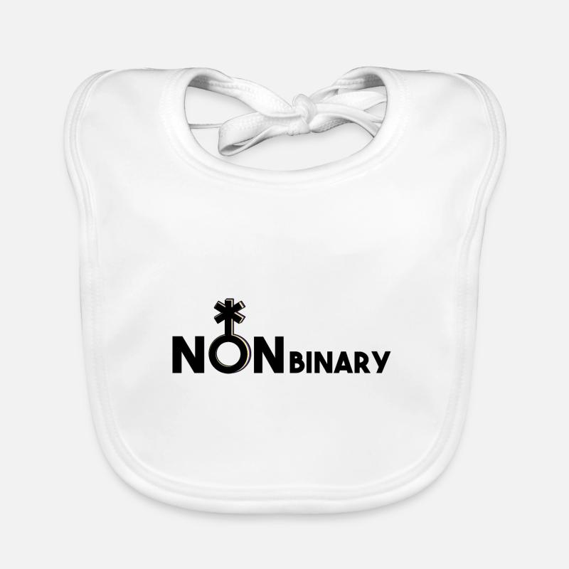 Nonbinary nonbinary nonbinary symbol multi-driving Organic Baby Bibs