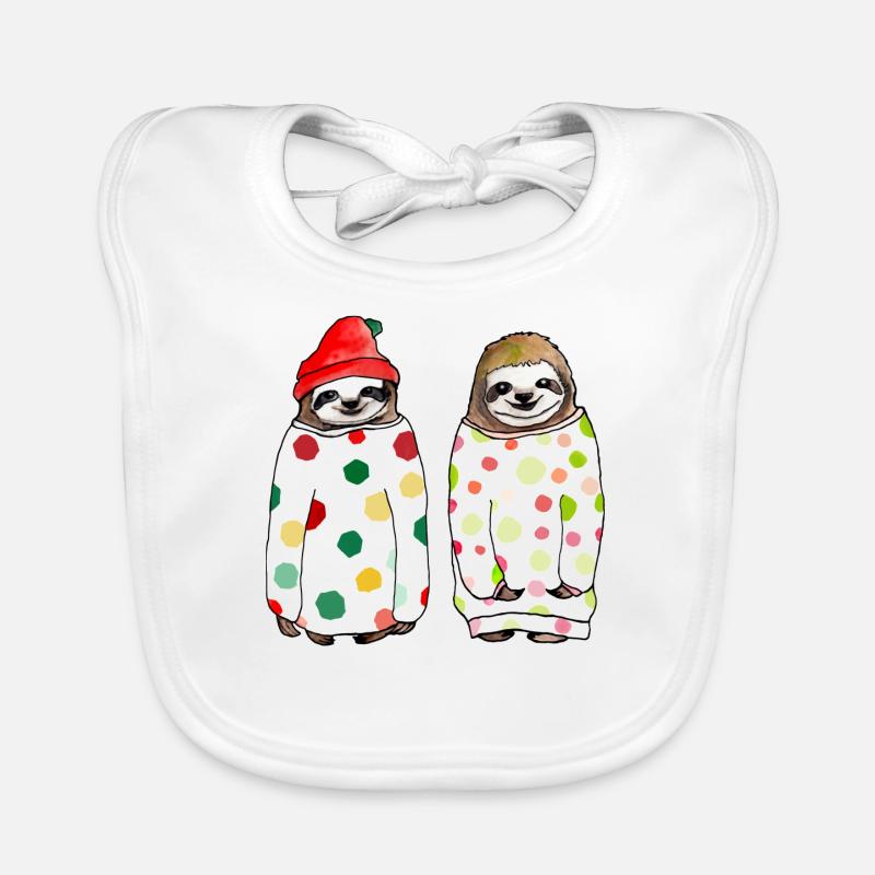 Cuddly sloths Organic Baby Bibs
