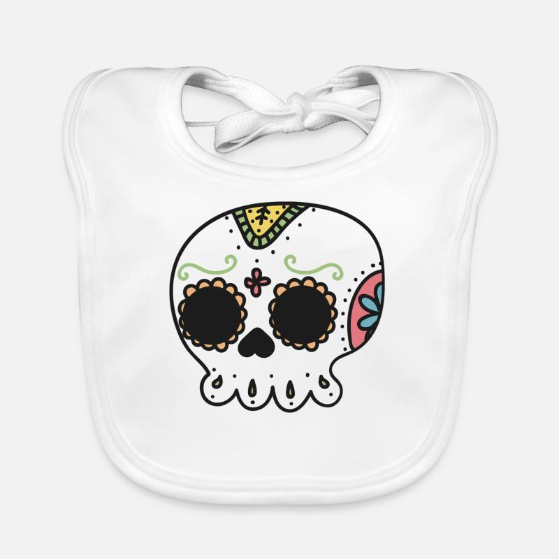 Skull Organic Baby Bibs