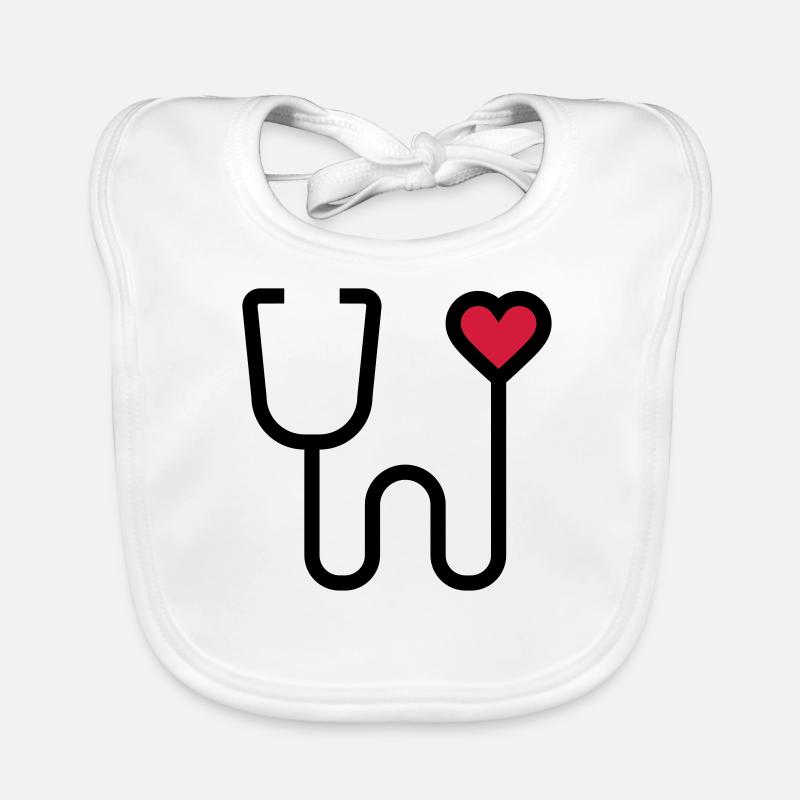 Stethoscope listening device Organic Baby Bibs