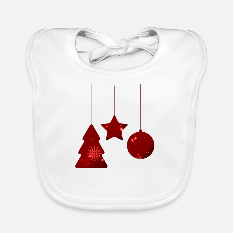Christmas star Christmas tree Organic Baby Bibs