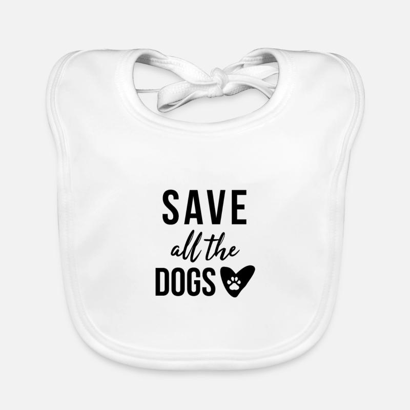 Tous les chiens protègent le chien patte chien doberman Bavoir bio Bébé