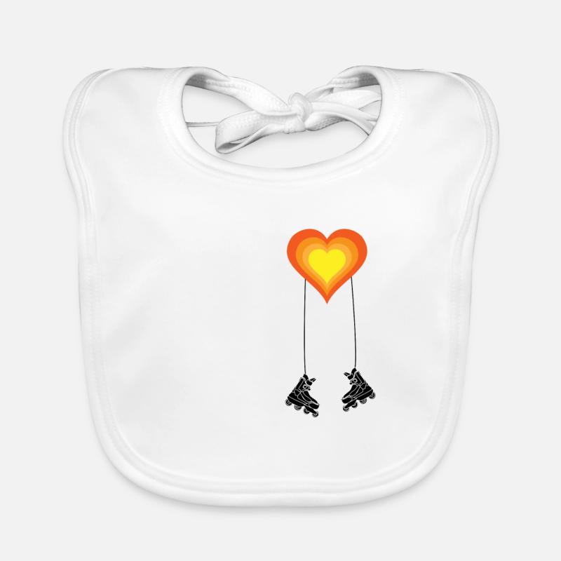 Inline inline skating Inline skating is a gift idea Organic Baby Bibs