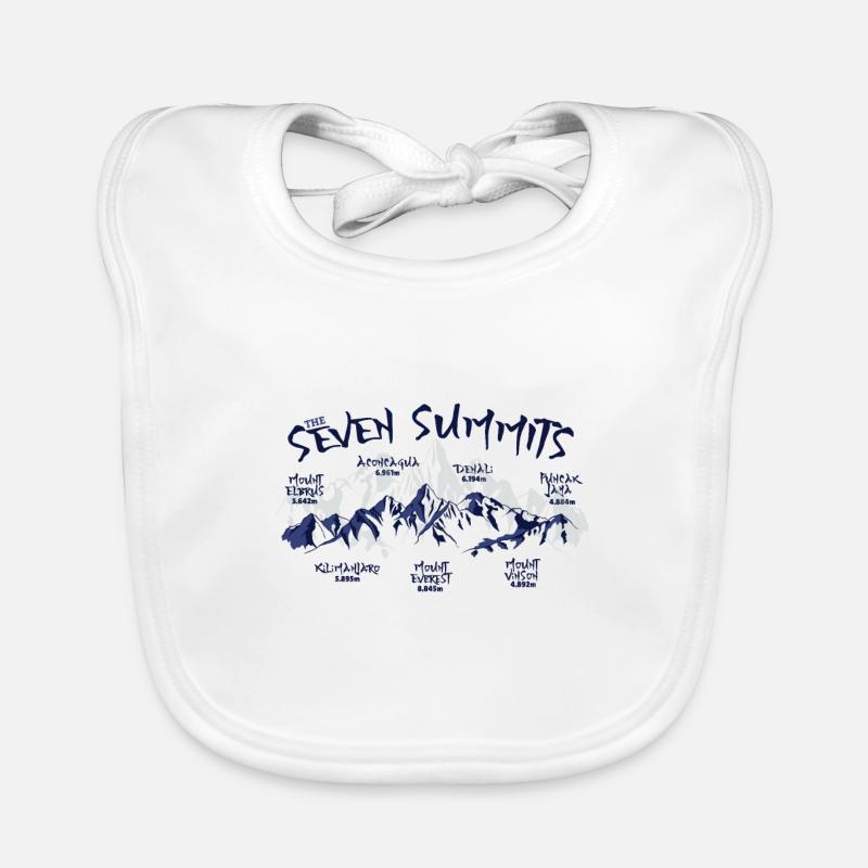 Les sept sommets Bavoir bio Bébé