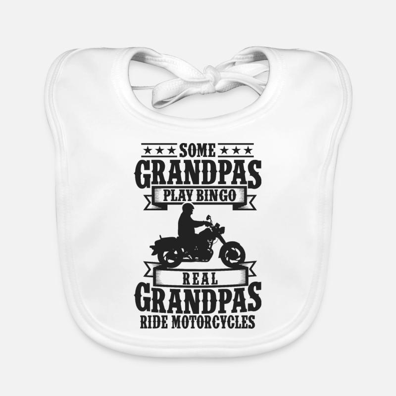 Biker Opa Baby Bio-Lätzchen