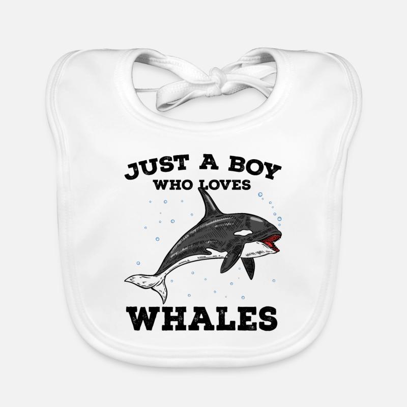 Whales Organic Baby Bibs