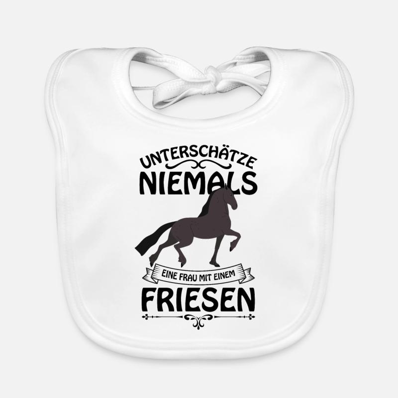 Friese Pferd Baby Bio-Lätzchen