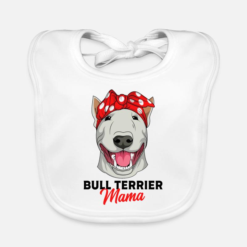 Bullterrier Baby Bio-Lätzchen