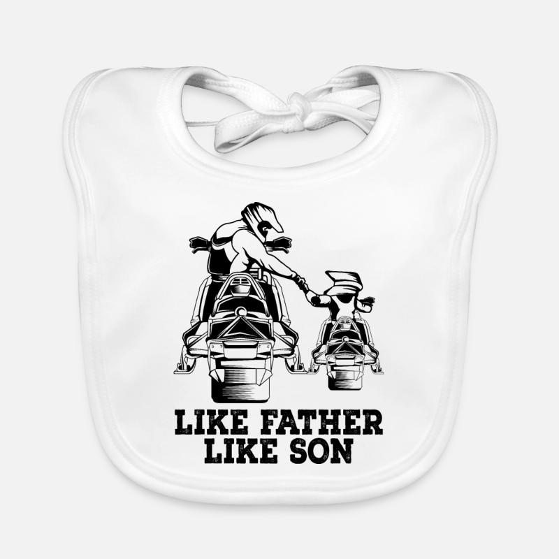 Snowmobile Organic Baby Bibs