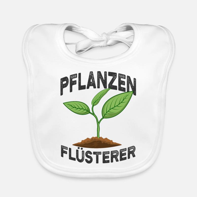 Gärtner - Baby Bio-Lätzchen - Weiß
