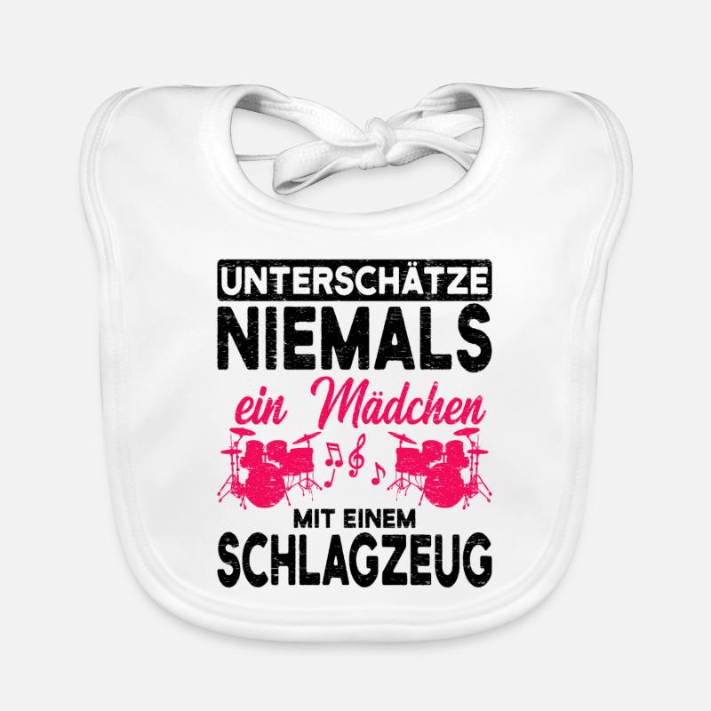 Schlagzeug Baby Bio-Lätzchen