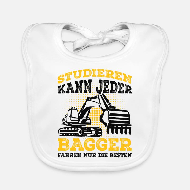 Baggerfahrer Baby Bio-Lätzchen