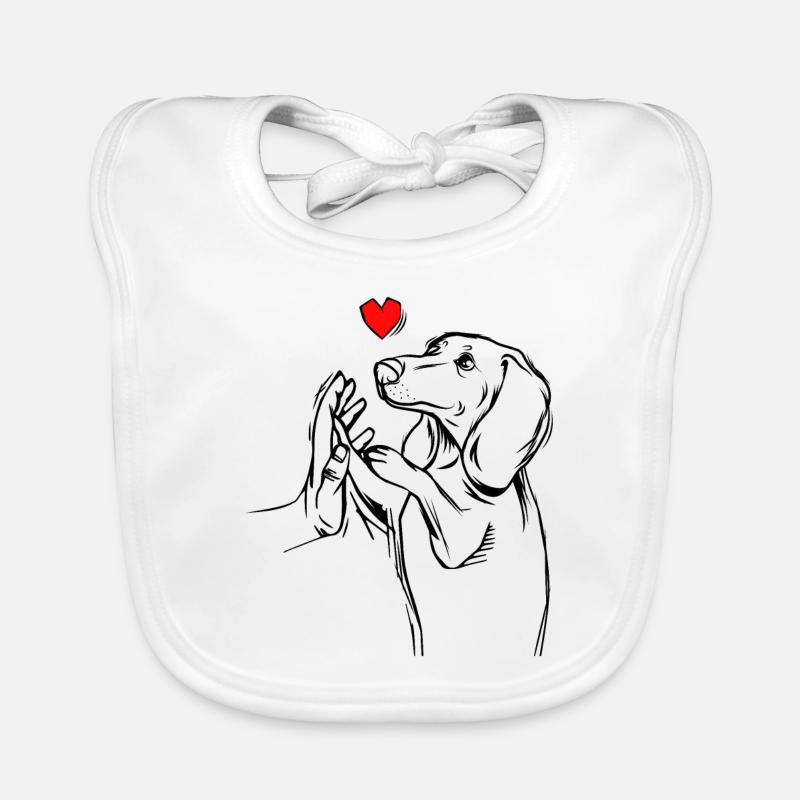dachshund Organic Baby Bibs