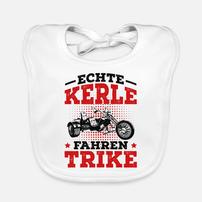 Trike - Baby Bio-Lätzchen - Weiß