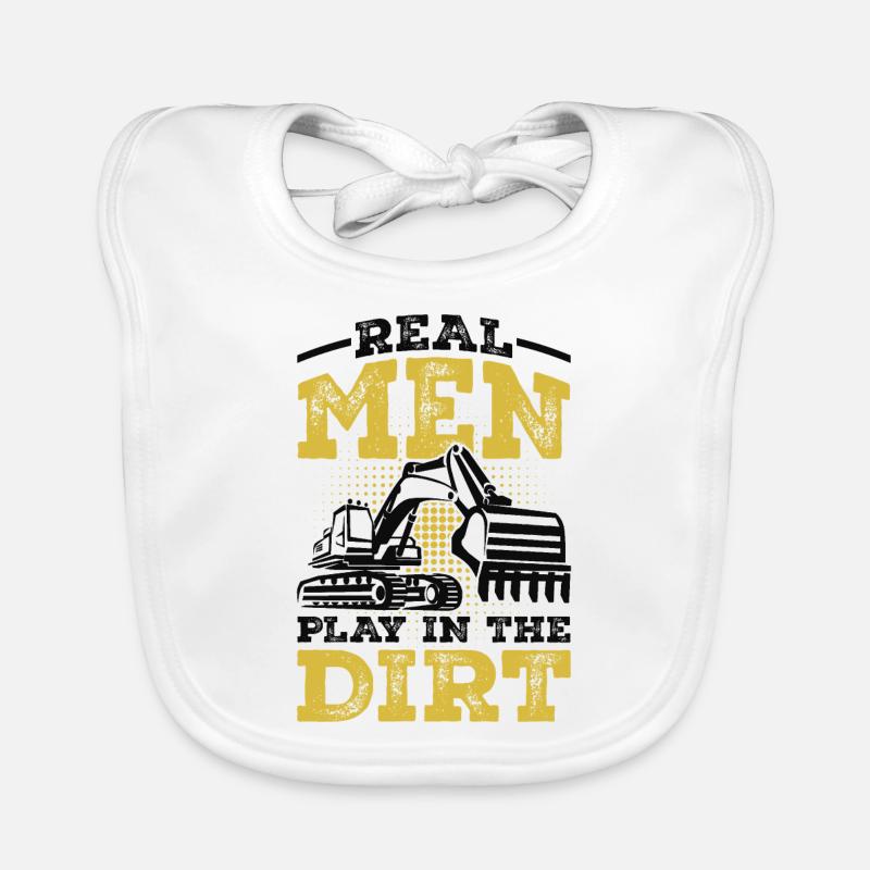 Baggerfahrer Baby Bio-Lätzchen