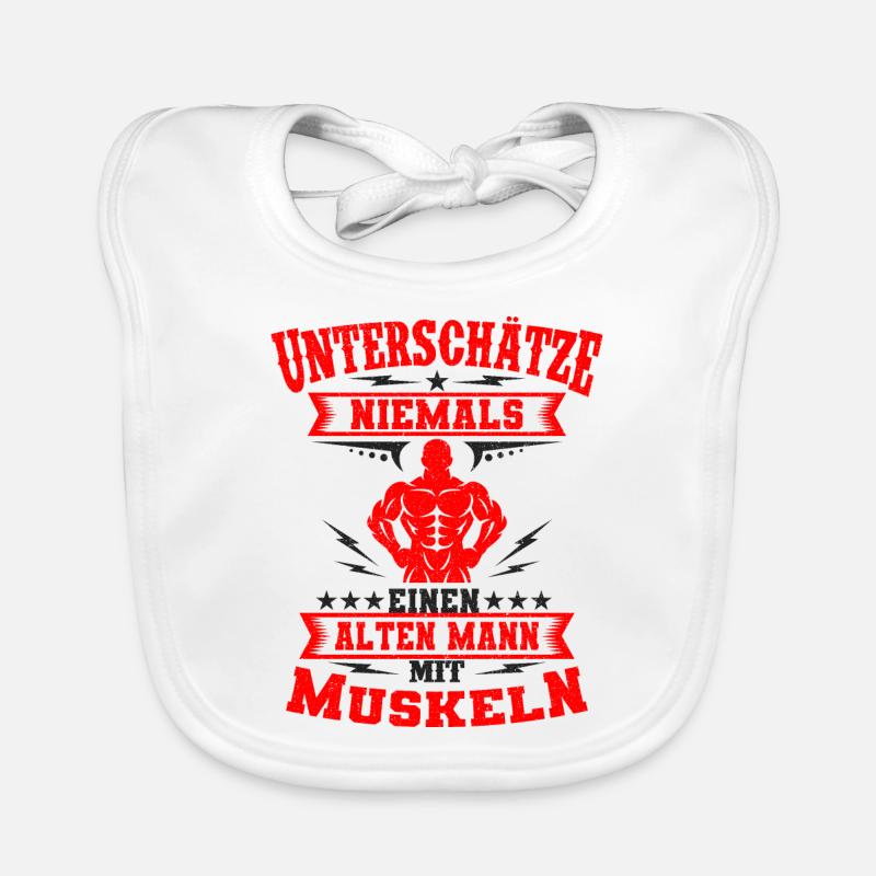 Bodybuilder Baby Bio-Lätzchen