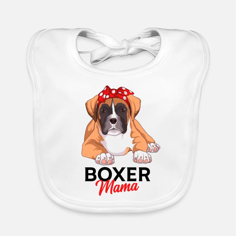 Boxer Hund Baby Bio-Lätzchen