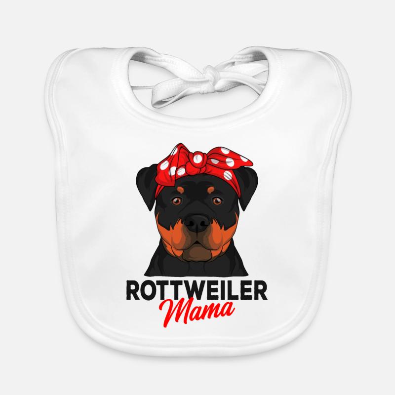 Rottweiler Baby Bio-Lätzchen