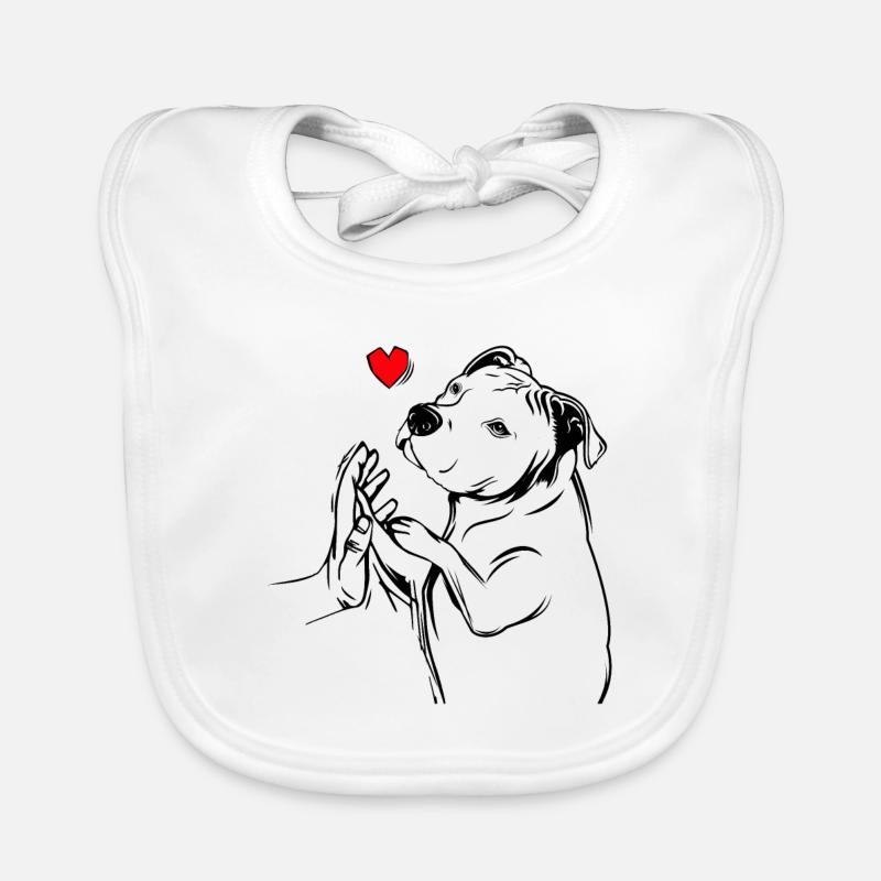 Pit bull Organic Baby Bibs