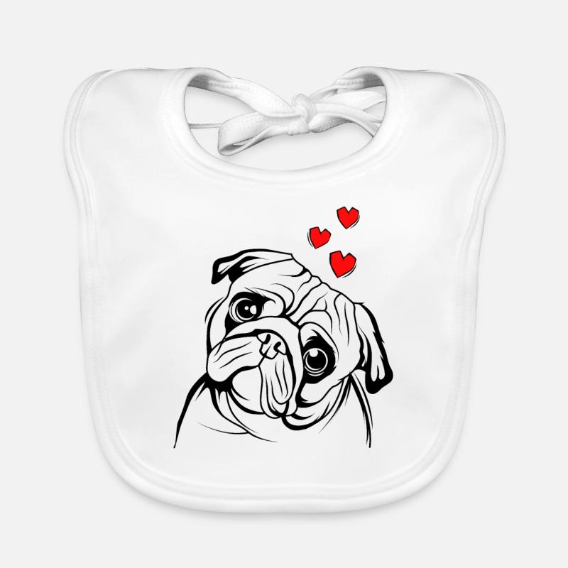 Mops Baby Bio-Lätzchen