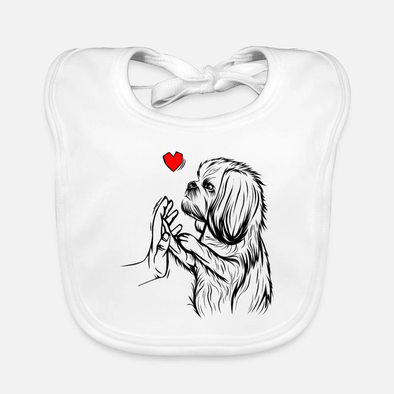 Shih Tzu Bavoir bio Bébé