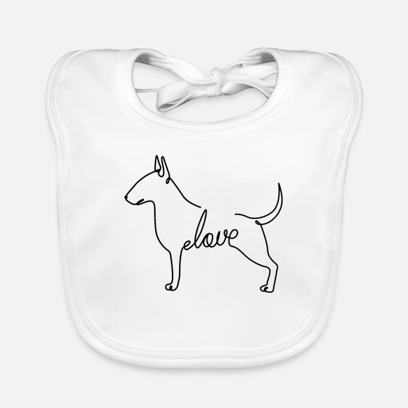 Bullterrier Baby Bio-Lätzchen