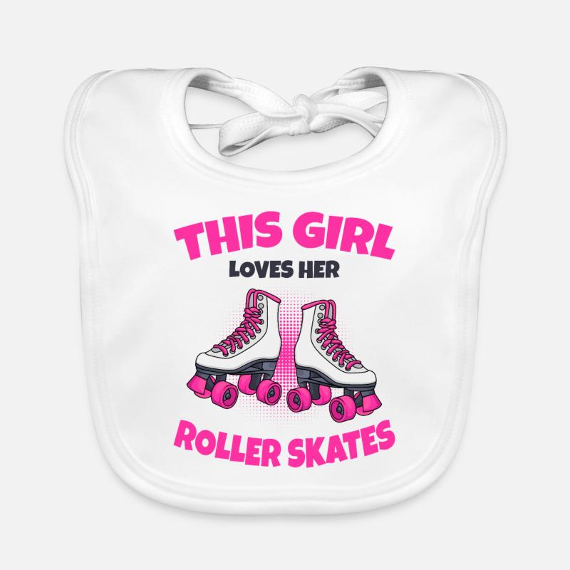 Roller skates Organic Baby Bibs