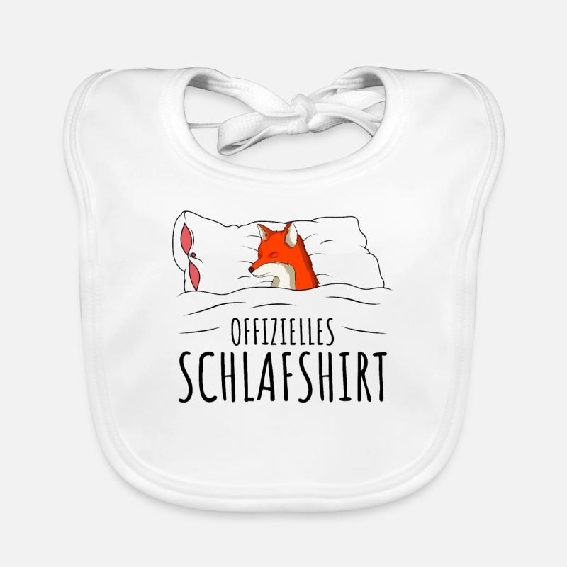 Fuchs - Baby Bio-Lätzchen - Weiß