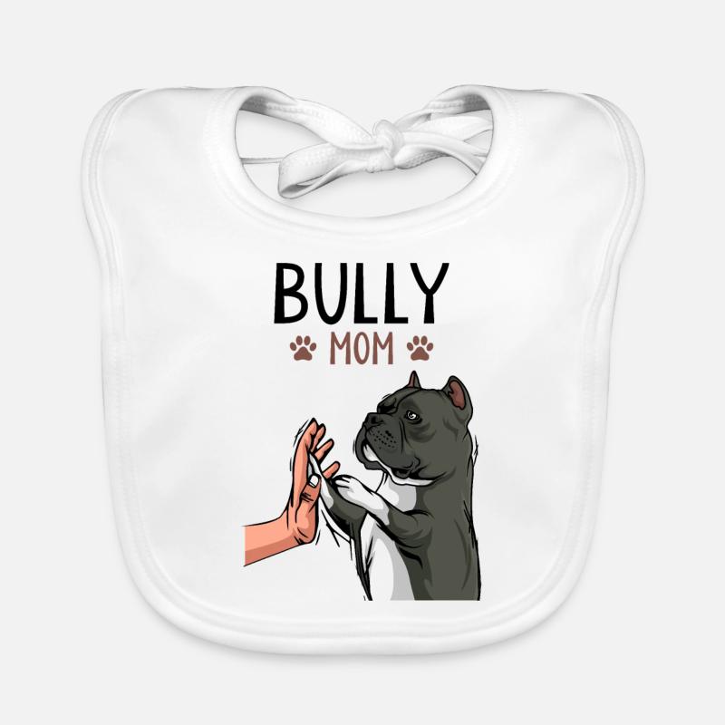American Bully Mom Chiens Maman Bavoir bio Bébé